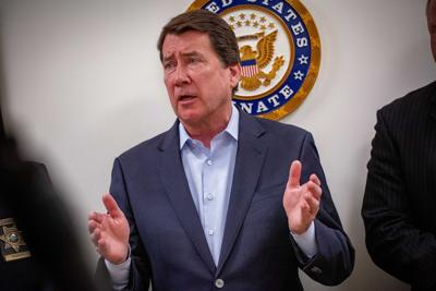 U.S. Sen. Bill Hagerty at a Nashville press conference, Feb. 21, 2024