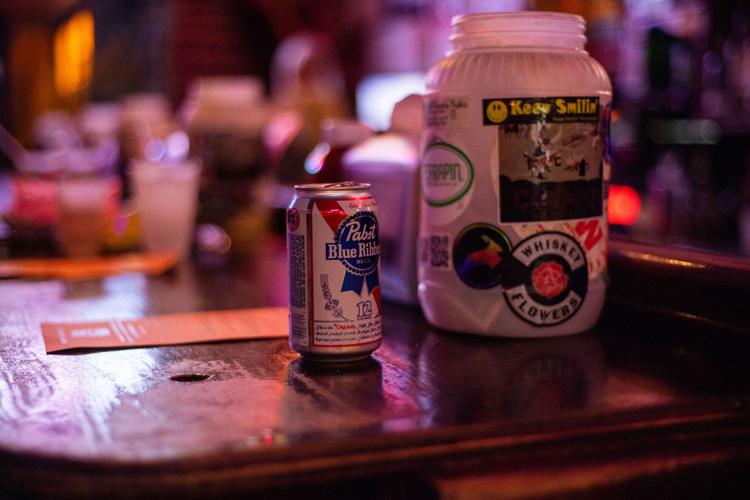 A can of Pabst Blue Ribbon