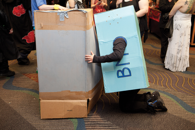 The downside of getting your drink on at dual horror/anime conventions