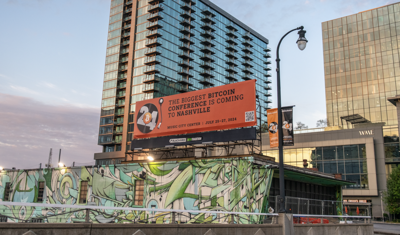 Bitcoin Conference billboard