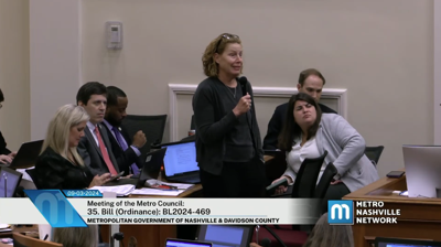 Metro Legal attorney Lora Fox addresses the Metro Council, Sept. 3, 2024