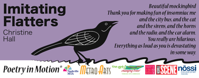 Poetry in Motion: 'Imitating Flatters,' by Christine Hall