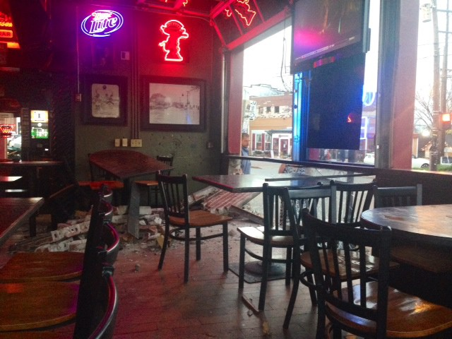 SUV Drives Into 3 Crow Bar, Can't Stop Trivia Night