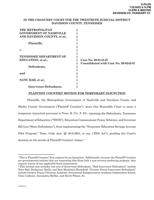 Metro ESA injunction