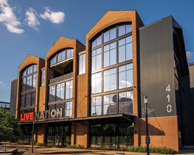 Exterior photo of Live Nation’s Nashville office under sunny skies