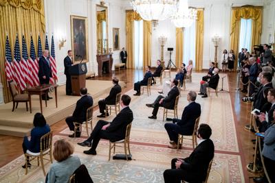 Gov. Bill Lee speaks at the White House, April 30, 2020