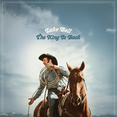 Cover art Luke Bell The King is Back artist on a horse preparing to throw a rope