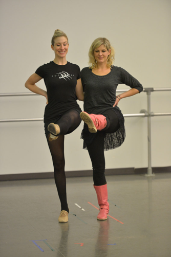 A pulverizing afternoon working out with the Rockettes