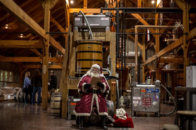 TN Whiskey Trail_Carols&Barrels_Santa at Leipers Fork
