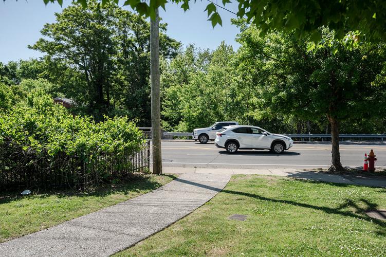 A greenway abruptly ending at Charlotte Avenue