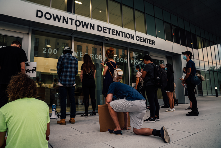 Protesters March for Release of Fellow Demonstrator