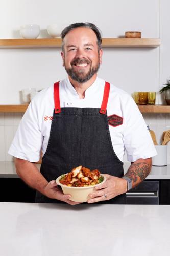 Chef Brian with Salad