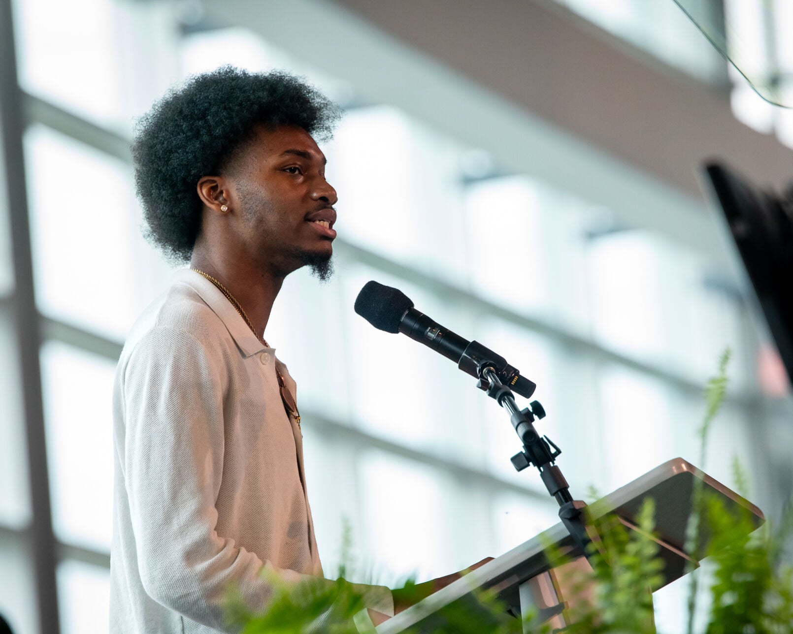 Youth Poet Laureate Marcus Robinson at the 2026 State of Metro address