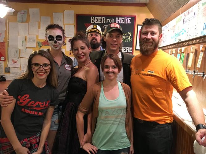 Alan Fey (center, green hat) with his Yazoo colleagues, 2016