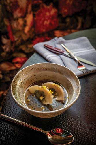Autumn green dumplings at Fancypants