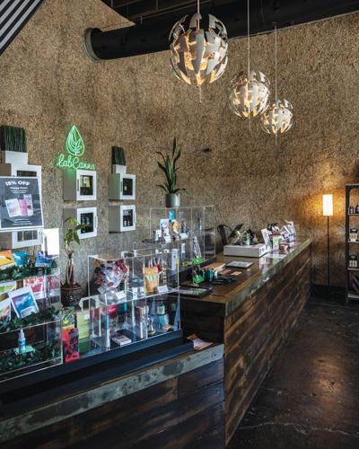 The counter at LabCanna