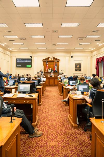 Metro Council chambers with Vice Mayor Angie Henderson presiding