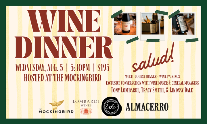 Mockingbird Wine Dinner