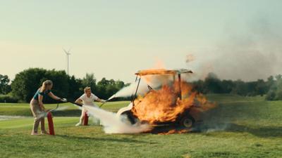 A still from the film Peacock