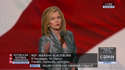 Blackburn Bashes Trump