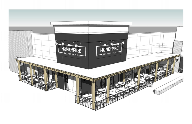 HoneyFire Barbeque Aims for a Summer Opening in One Bellevue Place