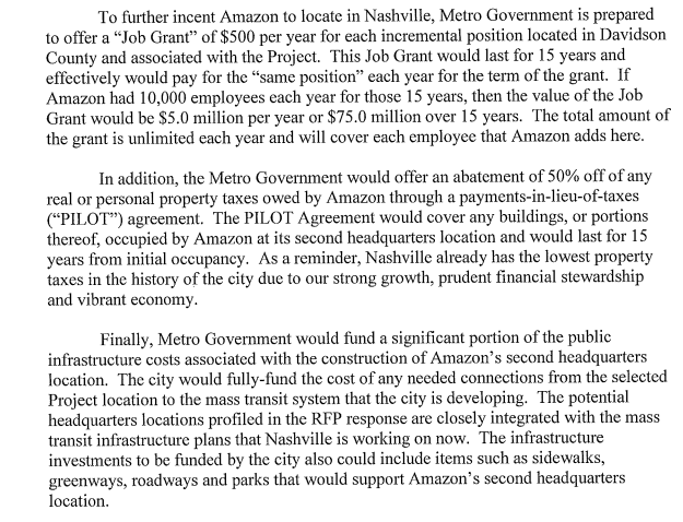 What Amazon's HQ2 Was Worth to Nashville