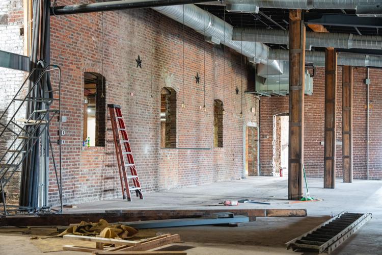 Construction progress at the Main Stage in Cannery Hall.jpg