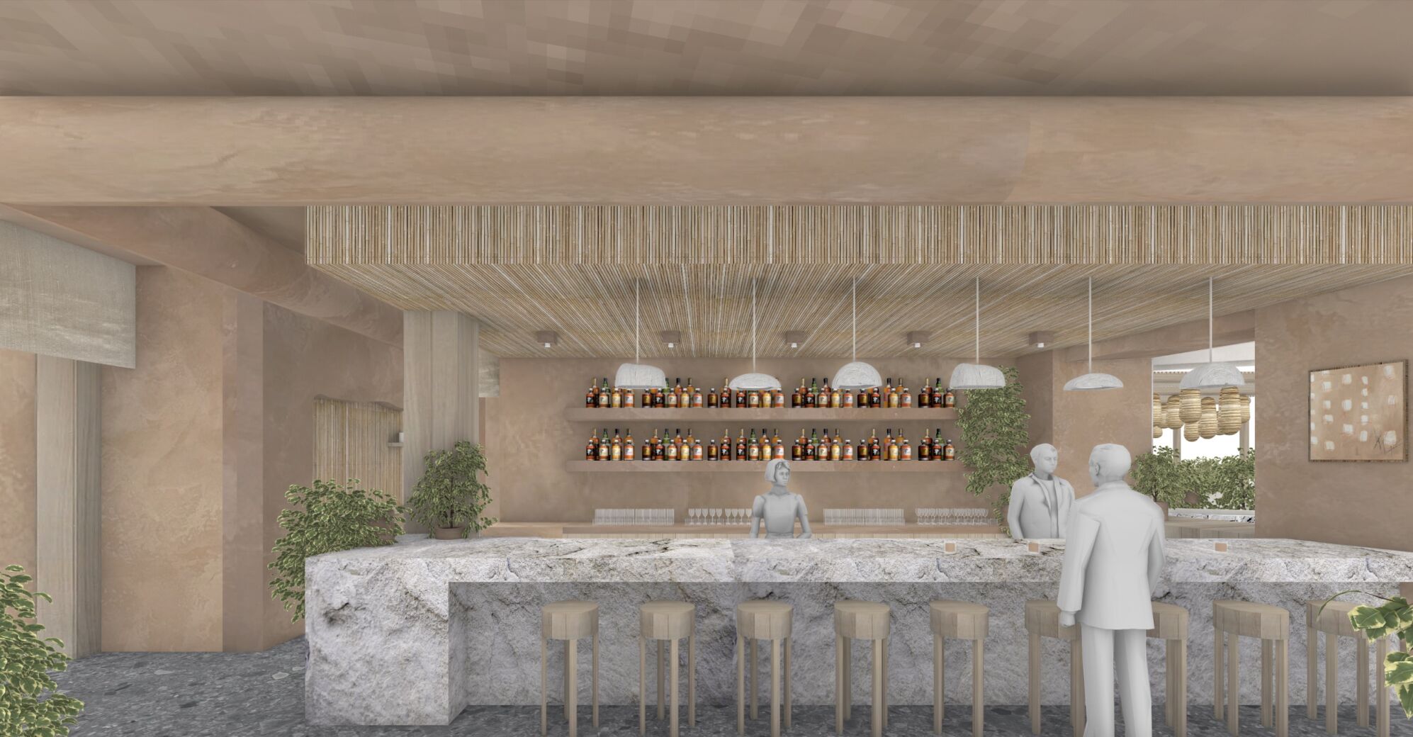 Coral Club Bar Rendering