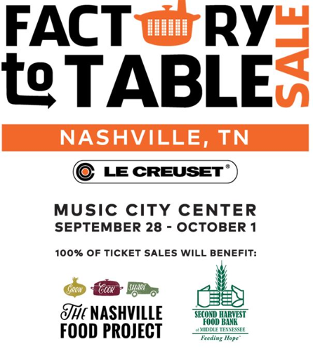 Le Creuset Factory-to-Table Sale Event Coming Up Next Month