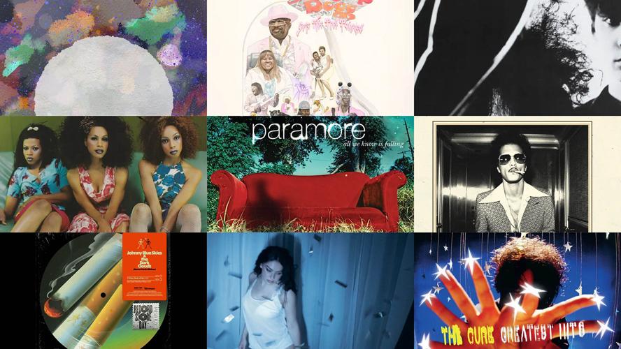 Compilation image featuring album art from several special edition releases for Record Store Day 2026, including Bruno Mars, En Vogue, Swamp Dogg and The cure.