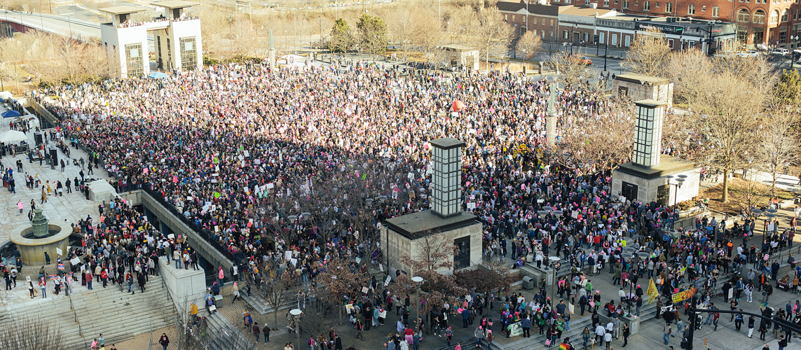 Estimated 15,000 Come Out for Women's March 2.0