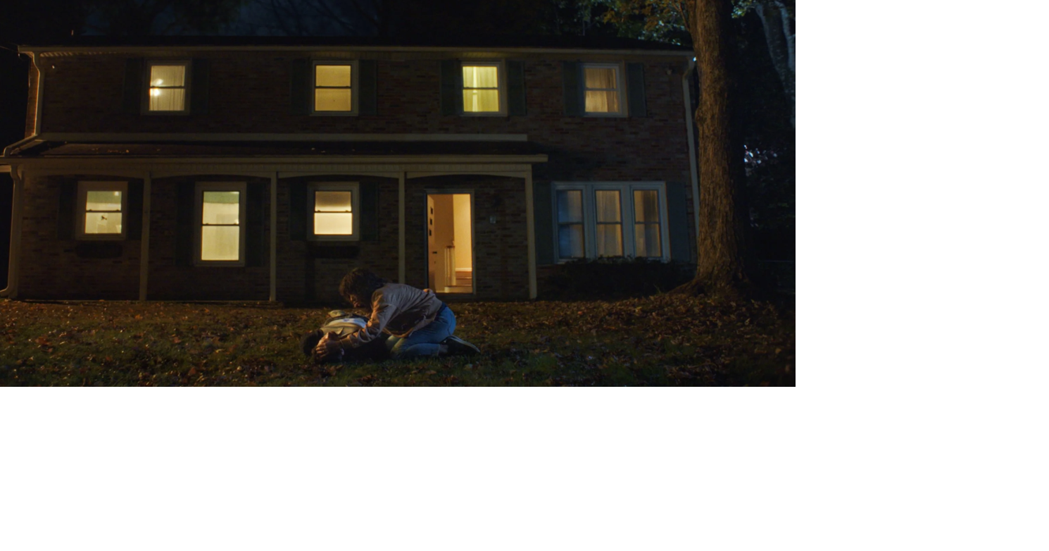 A still from the independent film The Other People, with a house in the ...