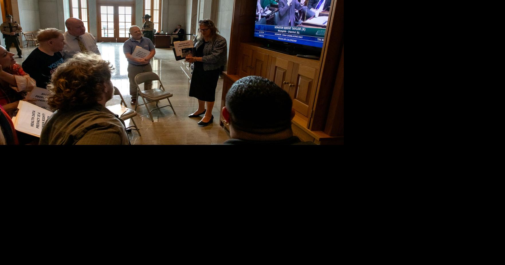LGBTQ advocates watch as SB 676 passes in the state Senate, April 13, 2026