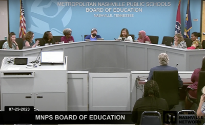The MNPS board meets on July 25, 2023