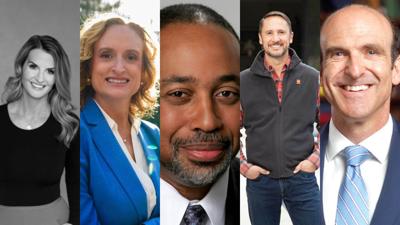 Angie Lawless, Beth West, Rick Ewing, Mark Proctor and Bill Hancock