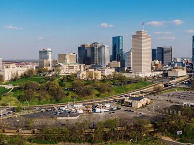 The Boring Company's Music City Loop worksite in March