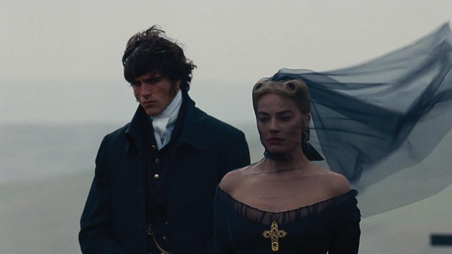 Jacob Elordi and Margot Robbie in Wuthering Heights