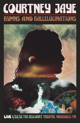 Courtney Jaye hymns show poster