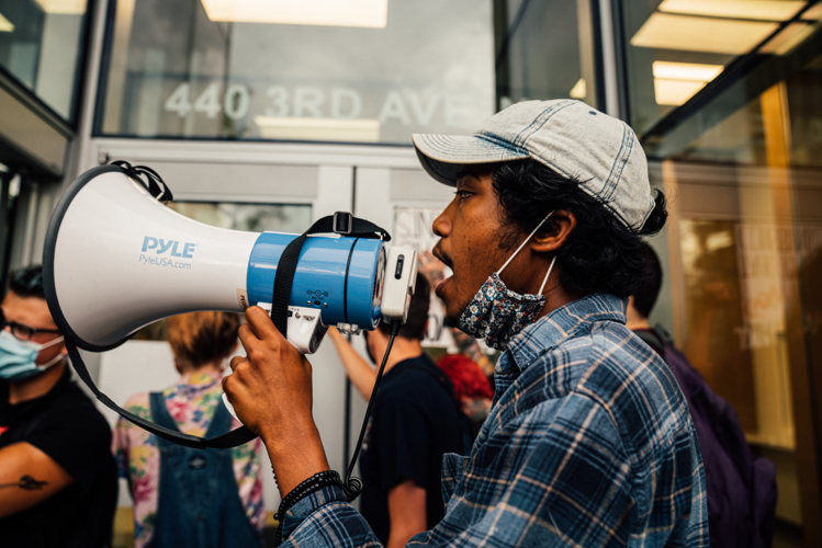 Protesters March for Release of Fellow Demonstrator