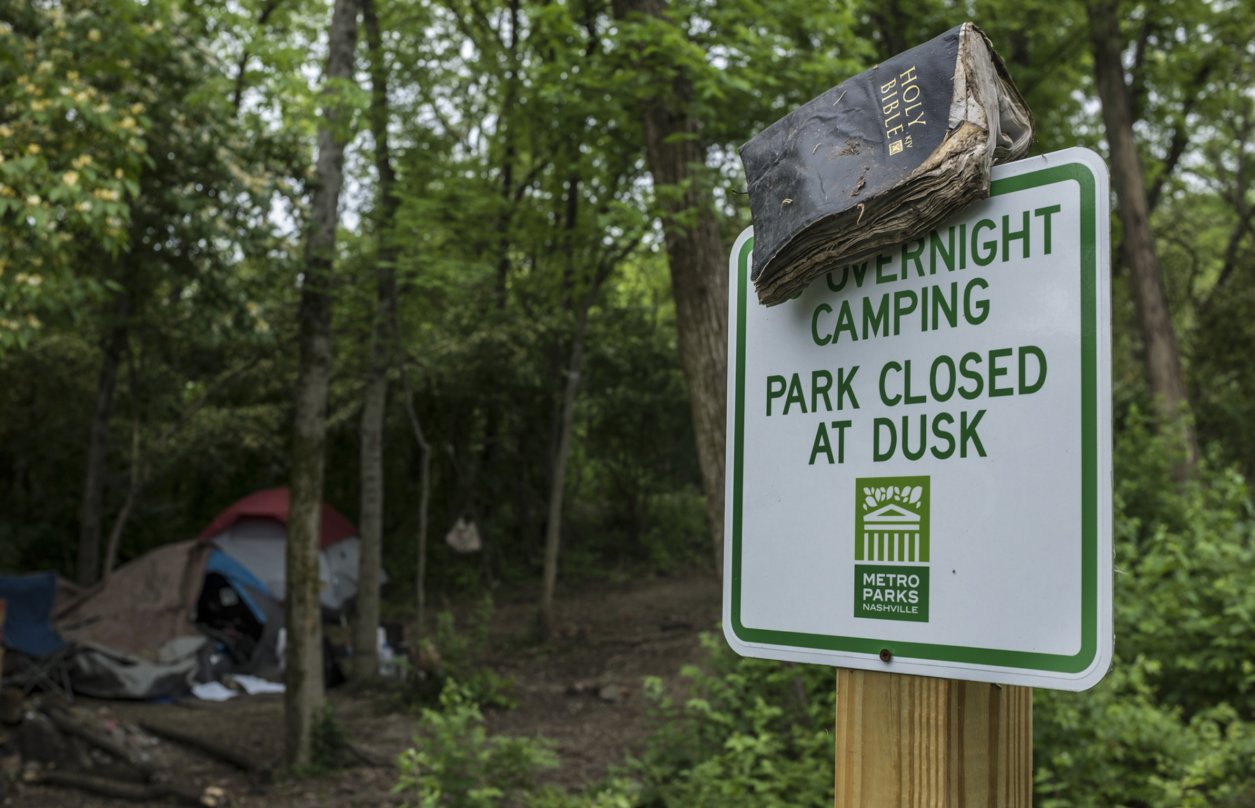 Photo Series: Metro Begins Clearing Homeless Encampment at Fort Negley