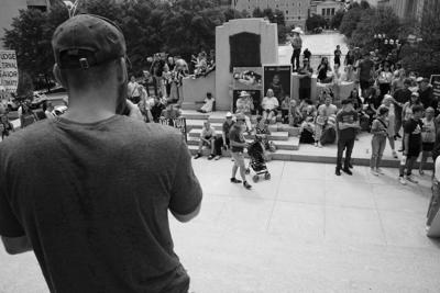 Fundamentalist group Operation Save America's rally at the state Capitol, July 30, 2022