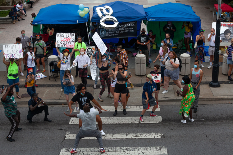 Protesters Celebrate 50 Days of Plaza Occupation