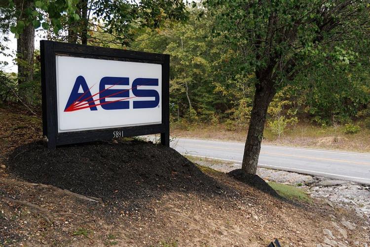 A general view of the entry gate sign of Accurate Energetic Systems on October 10, 2025 in McEwen, Tenn.