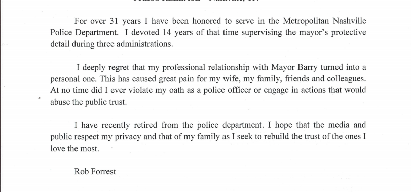 Mayor Megan Barry Admits to Affair With Head of Security