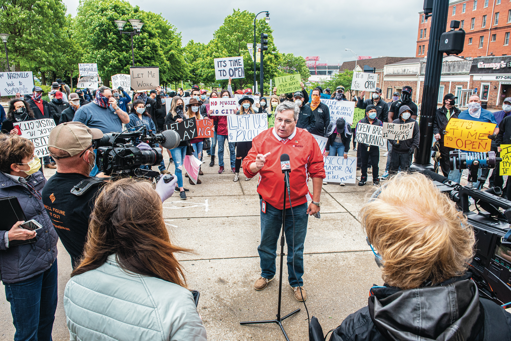 Lower Broad Denizens Protest Continued Closures