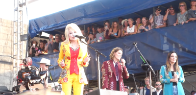 Watch Clips of Dolly Parton’s Surprise Visit to Newport Folk Festival