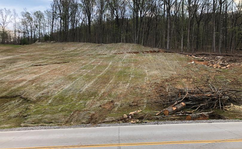 Slumps along the road