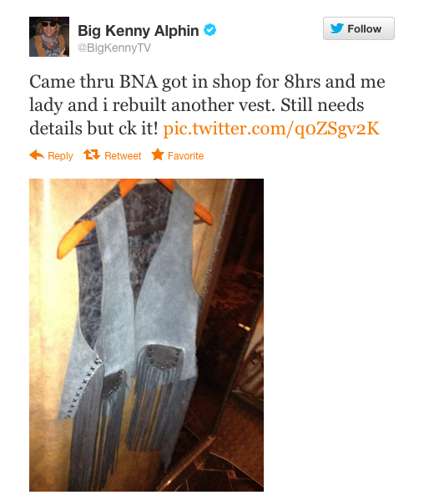 Douchey Duds APB: Big Kenny’s Hillbilly Jedi Vest Goes Missing in Kansas City [Oh, the Humility]