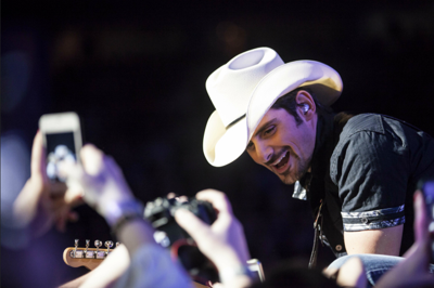 Brad Paisley w/Chris Young and Danielle Bradbery at Bridgestone Arena, 2/22/14