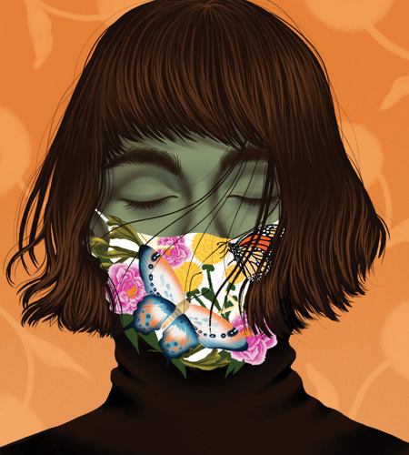 ‘After Making My Own Non-Sew Face Mask I Walk’